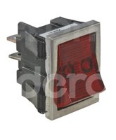 SWITCH TECLA ROJO ILUMINADO 12V 20A DELGADO 3 PUNT