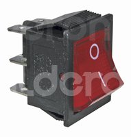 SWITCH TECLA ILUMINADO ROJO 6 PUNTAS MG0401207 BH0