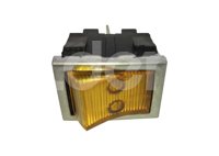 SWITCH TECLA ILUMINADO AMBAR 12V 10A 3T IMPORTACION