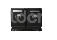 INTERRUPTOR LEVANTA VIDRIOS (DOBLE) VOLKSWAGEN EOS 2007-2011, GOLF 2010, GTI 2006-2010, 4 TERMINALES, 5C5959857A IMPORTACION