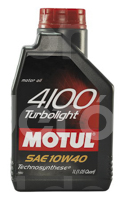 ACEITE MOTUL SINTETICO 4100 TURBOLIGHT 10W40 1L 15,000KM M0082