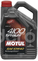 ACEITE MOTUL SINTETICO 4100 TURBOLIGHT 10W40 5L 15,000KM M0082