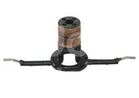 COLECTOR DE ALTERNADOR FORD 4G SERIES IR/EF CON TERMINALES FLEXIBLES. SISTEMA: FORD. MEDIDAS: 6.0mm ID x 16.0mm OD x 34mm LL No. WAI: 28-2857; No. ARO-46AUM, 15-00158-0 KIRKWOOD