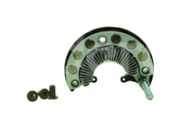 PORTA DIODO CHRYSLER 200, SEBRING; DODGE AVENGER, CALIBER; JEEP COMPASS, PATRIOT; NISSAN JUKE, MARCH, NV200, SENTRA, VERSA NOTE, VERSA, SISTEMA: MITSUBISHI, VOLTAJE: 12V, DIODOS: 12 (50A) AJUSTE A PRESION (20-24V), DIAMETRO: 122MM (OD), TERMINAL: M8X1.25 (BATT), ALTERNADORES: MITSUBISHI 110A IR/IF (LESTER: 11231, 11343, 11344, 11547, 13258, 20335), TRANSPO: IMR12200 M0121