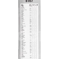 PLUMA BOSCH UNI.JGO. 20-18" METALICA BOSCH ANTERIOR: 3397010043 BOSCH VIGENTE: 3397010042 BOSCH CORTO: B 057 BOSCH