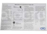 KIT PRUBA DE COMPRESION DE LUJO OTC 5605 SP04898792
Funciones y caracteristicas::
- Acabado niquelado resistente a la corrosion.
- Los adaptadores funcionan en tapones de asiento planos y conicos.
- El ensamblaje de manguera flexible extra larga de 26 "con acoplador rapido, permite una facil visualizacion fuera del compartimento desordenado del motor.
- El calibre de 2-1 / 2 "presenta un bisel cromado y una cubierta exterior protectora resistente.
- El medidor de escala dual lee 0-300 psi y 0-2100 kPa.
- Conector de 14 mm de pozo profundo de 8 "(N / P 5603)
- Adaptador Ford Triton 16mm flexible de 7 "(P / N 5607)
- Alcance estandar de 12 "flex-14mm.
- Alcance de 12 "flex-14mm de largo.
- Adaptadores de rosca de 10 mm, 12 mm y 18 mm.
- Robusto estuche rigido moldeado por soplado con tapa extraible.
- Kit de piezas de reparacion. BOSCH