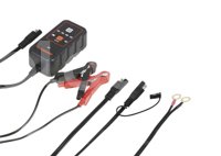 CARGADOR DE BATERIA PORTATIL SYLVANIA 6/12V 1 AMPERIO (PIEZA), CARGA INTELIGENTE, FUNCIONAMIENTO CON UN BOTON, 9 ETAPAS, MODO CLIMA FRIO, MODO FLOTACION, AM450040055, 34265 SYLVANIA