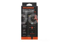 CARGADOR DE BATERIA PORTATIL SYLVANIA 6/12V 1 AMPERIO (PIEZA), CARGA INTELIGENTE, FUNCIONAMIENTO CON UN BOTON, 9 ETAPAS, MODO CLIMA FRIO, MODO FLOTACION, AM450040055, 34265 SYLVANIA
