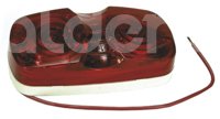 PLAFON DOBLE OPTICA ROJO