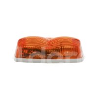 PLAFON DOBLE BURBUJA AMBAR P-602-A PETERSON