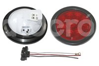 PLAFON SELLADO 4" ROJO 10 LEDS GIRATORIO 8026R