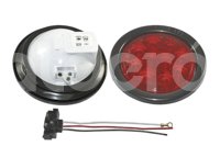 PLAFON SELLADO 4" ROJO 10 LEDS RAFAGA 8028R