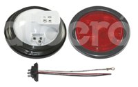 PLAFON SELLADO 4" ROJO 5 LEDS FIJO 12/24V 8020R