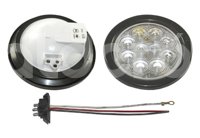 PLAFON SELLADO 4" CLARO 10 LEDS FIJO MICA CRISTAL