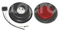 PLAFON SELLADO 2 1/2" ROJO FOCO FIJO CON REFLEJANT