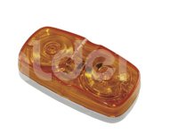 PLAFON DOBLE OPTICA 10 LEDS MOVIMIENTO AMBAR 8040A