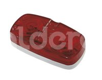 PLAFON DOBLE OPTICA FOCO PELLIZCO ROJO 2222R TRAKTOLAMP