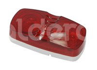 PLAFON DOBLE OPTICA 10 LEDS ROJO