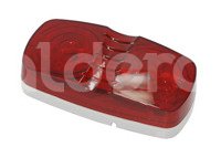 PLAFON DOBLE OPTICA 10 LEDS ROJO IMPORTACION