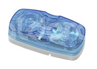 PLAFON DOBLE OPTICA 10 LEDS AZUL IMPORTACION