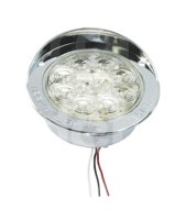 PLAFON CROMADO 4" ROJO 10 LED GIRATORIO CRISTAL  9
