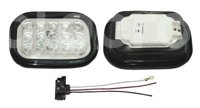 PLAFON RECTANGULAR 15" LED ROJO DE MOVIMIENTO CRISTAL 9365MPR TRAKTOLAMP