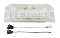 PLAFON RECTANGULAR LATERAL 4 LED ROJO CRISTAL 9025