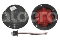 PLAFON SELLADO 4" ROJO 5 LEDS FIJO CON ARILLO 12/2