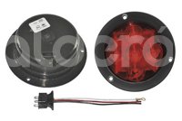 PLAFON SELLADO 4" ROJO 5 LEDS FIJO CON ARILLO 12/24V 8021R TRAKTOLAMP