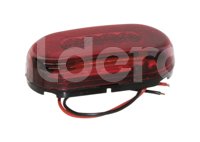 PLAFON LATERAL OVAL 10 LED ROJO FIJO 2 PIEZAS TK-T