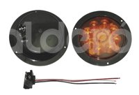 PLAFON SELLADO 4" AMBAR 8 LED FIJO CON ARILLO TK-T