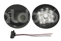 PLAFON SELLADO 4" BLANCO 8 LED FIJO CON ARILLO TK-