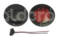 PLAFON SELLADO 4" ROJO 9 LED FIJO CON ARILLO TK-TL195R IMPORTACION