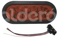 PLAFON SELLADO OVAL 10 LED ROJO FIJO, TRAKTOLAMP: