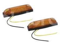 PLAFON DE LUZ INTERIOR 6 LED AMBAR 2 PIEZAS TK-TLS