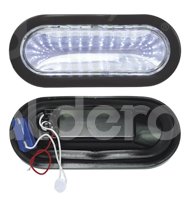 PLAFON SELLADO OVAL 30 LED CLARO 6.5" FIJO 12V TK-