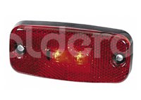 PLAFON LUZ POS 3LED ROJA 24V 110X50MM CON CABLE 34