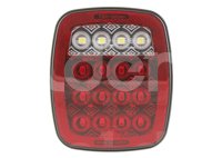PLAFON TRASERO TIPO JEEP 16 LEDS, ABS NEGRO, FUNCI