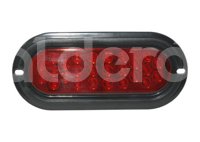 PLAFON SELLADO OVAL 26 LED ROJO EN-PL026-R IMPORTACION