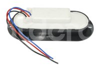 PLAFON SELLADO OVAL 26 LED ROJO EN-PL026-R IMPORTACION