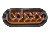 PLAFON SELLADO OVAL 35 LED FLECHA AMBAR EN-PL035-A
