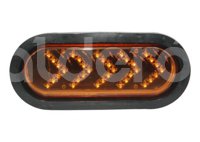 PLAFON SELLADO OVAL 35 LED FLECHA AMBAR EN-PL035-A IMPORTACION