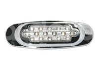 PLAFON LATERAL 15 LED ROJO CROMO EN-PL015C-R