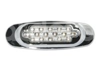 PLAFON LATERAL 15 LED ROJO CROMO EN-PL015C-R IMPORTACION