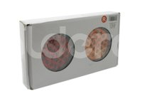 PLAFON ACERO INOXIDABLE 4" 24LEDS AMBAR (ALTA Y BAJA) / PLAFON ACERO INOXIDABLE 4" 24LEDS ROJO (ALTA Y BAJA), MONTADOS EN PLACA DE ACERO PARA FIJAR EN SUPERFICIE EN-PL448C IMPORTACION