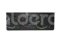 PLAFON ACERO INOXIDABLE 4" 24 LEDS AMBAR (ALTA Y BAJA) / 1 PLAFON ACERO INOXIDABLE 4" 24 LEDS ROJO (ALTA Y BAJA) / 1 PLAFON ACERO INOXIDABLE 4" 24 LEDS BLANCO (ALTA Y BAJA), LOS 3 PLAFONES MONTADOS EN PLACA DE ACERO PARA FIJAR EN SUPERFICIE EN-PL472C (2 PIEZAS) IMPORTACION
