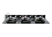 PLAFON ACERO INOXIDABLE 4" 24 LEDS AMBAR (ALTA Y BAJA) / 1 PLAFON ACERO INOXIDABLE 4" 24 LEDS ROJO (ALTA Y BAJA) / 1 PLAFON ACERO INOXIDABLE 4" 24 LEDS BLANCO (ALTA Y BAJA), LOS 3 PLAFONES MONTADOS EN PLACA DE ACERO PARA FIJAR EN SUPERFICIE EN-PL472C (2 PIEZAS) IMPORTACION