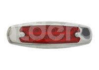 PLAFON LATERAL OVAL 12 LEDS ROJO  ALTA -HIGH (H) Y BAJA (LOW) 2 PIEZAS EN-PL044R IMPORTACION