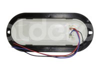 PLAFON LATERAL OVAL 25 LEDS (18 LEDS LATERALES - 7 LEDS CENTRALES) ROJO, 2 CAMBIOS: 25 LEDS TODOS O SOLO 18 LEDS LATERAL EN-PL034R IMPORTACION