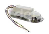 PLAFON SELLADO OVAL 8LEDS 5 CABLES,4 FUNCIONES AMBAR CROMADO EN-C32A IMPORTACION